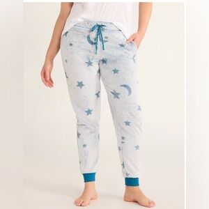 Plush Pajama Pants -XL with design ( stars)on them. NWOT. Machine wash.